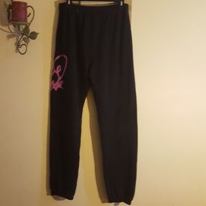 Pink sweat pants